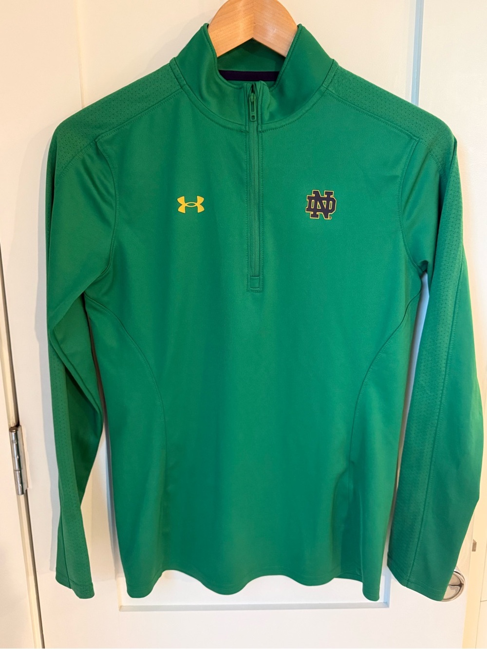 University of Notre Dame Green Quarter Zip Irish ☘️  Sz XS